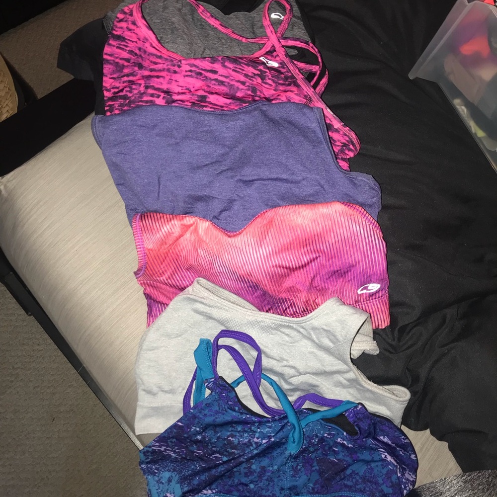 SIX Excellent Condition Champion Sports Bras